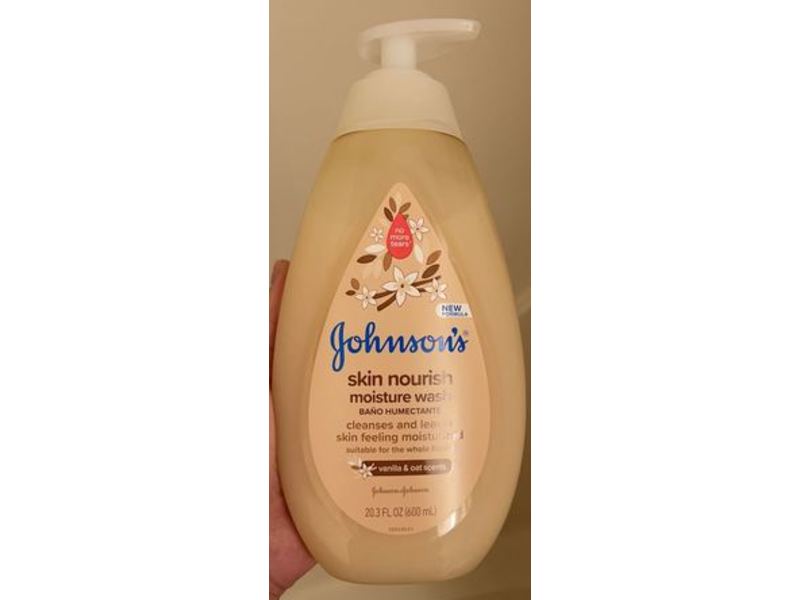 Johnson's Skin Nourish Moisture Wash, Vanilla & Oat, 20.3 fl oz/600 mL