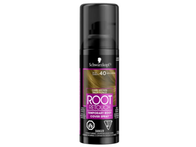 Schwarzkopf Root Retoucher Temporary Root Cover Spary, Dark Brown, 120 mL