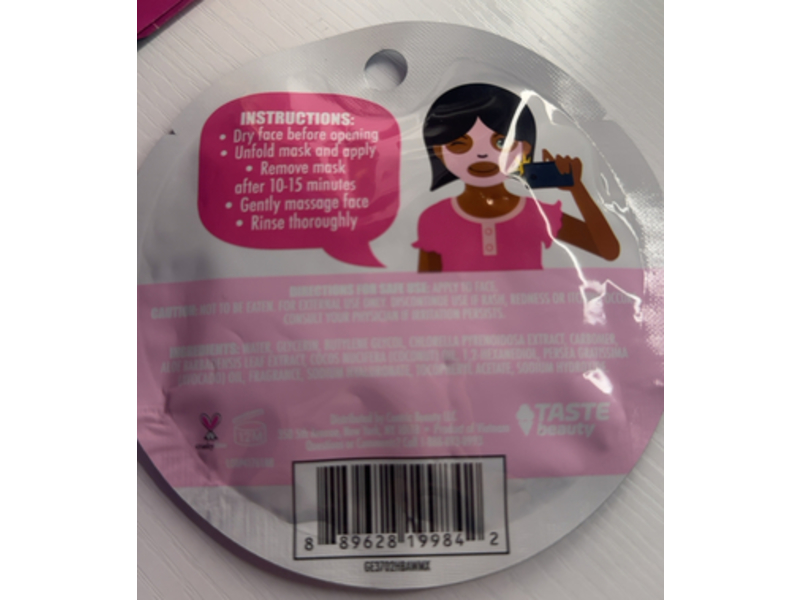 Taste Beauty Just Magical Tropical Breeze Scented Face Mask, 0.67 fl oz/20 mL