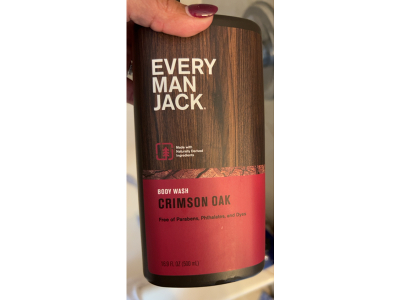 Every Man Jack Body Wash, Crimson Oak, 16.9 fl oz/500 mL