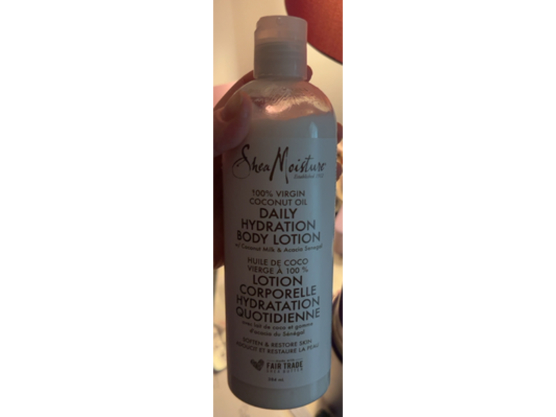 Shea Moisture Daily Hydration Body Lotion, Coconut Milk & Acacia Senegal, 384 mL