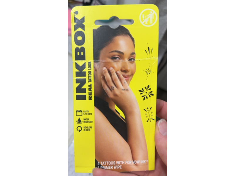 Inkbox Temporary Tattoo, All In The Details, 4 Tattoos + Primer Wipe