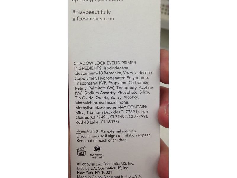 e.l.f. Shadow Lock Eyelid Primer, Sheer, 0.11 fl oz.