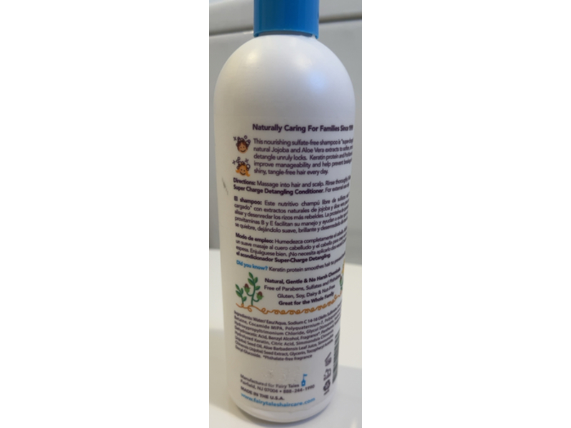 Fairy Tales Tangle Tamer Super Charge Detangling Shampoo, Keratin + Provitamins + Jojoba, 16 fl oz/473 mL