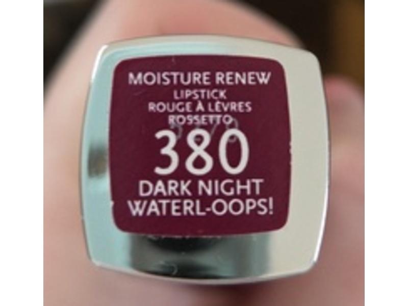 Rimmel London Moisture Renew Lipstick, 380 Dark Night Water Oops, 0.14 oz/4 g