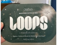 Loops Brightening Glitter Eye Mask Set, Holiday Champagne Scent, 0.176 oz/5 g - Image 2