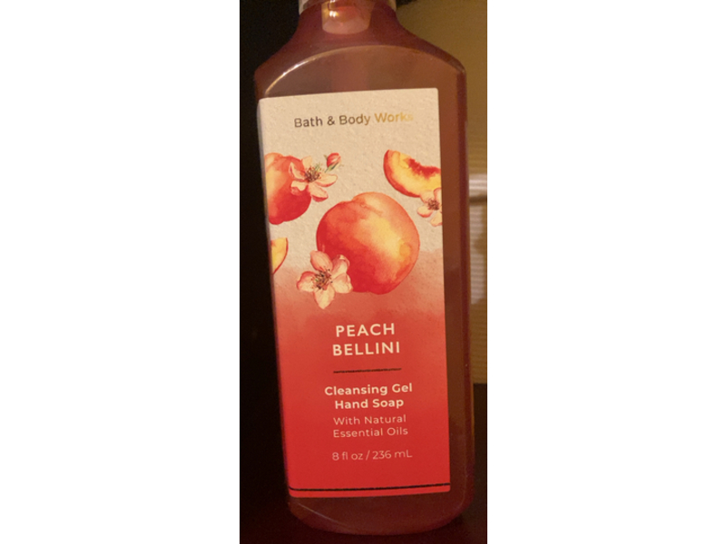 Bath & Body Works Peach Bellini Cleansing Gel Hand Soap, 8 fl oz/236 mL