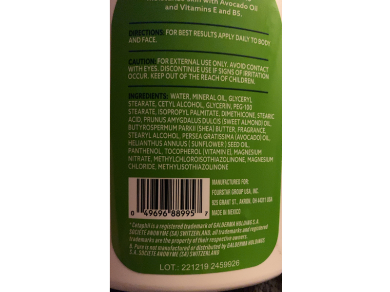b.Pure Moisturizing Lotion, 8 fl oz/236 mL