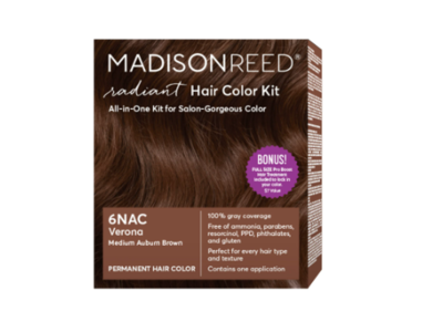Madison Reed Radiant Permanent Hair Color Kit, 6NAC Verona,