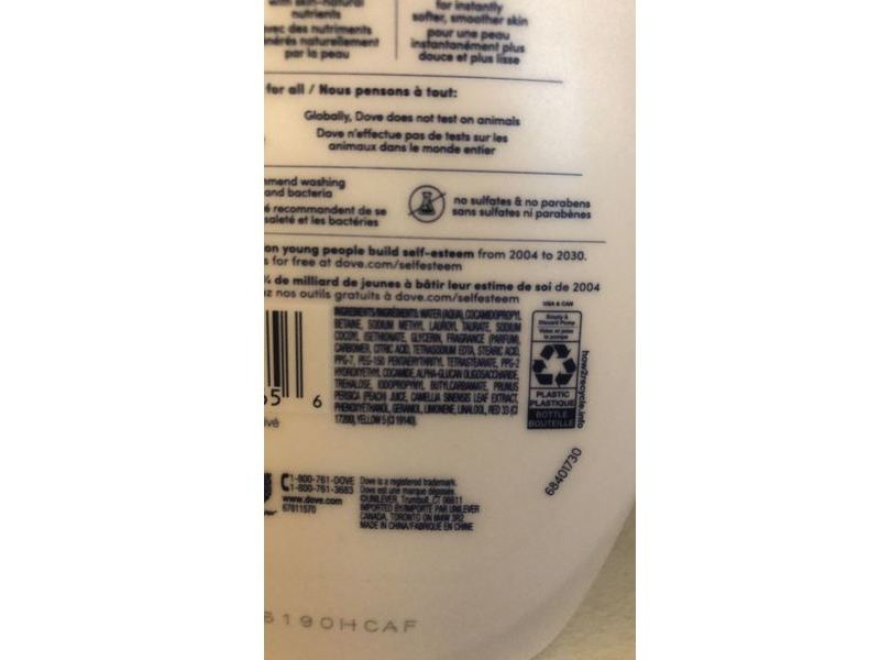 Dove Purify & Care Hand Wash, 18.59 fl oz/550 mL