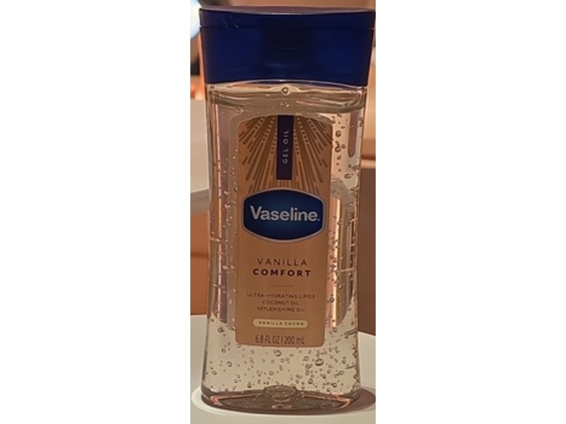 Vaseline Vanilla Comfort Gel Oil, Vanilla Cocoa, 6.8 fl oz/200 mL