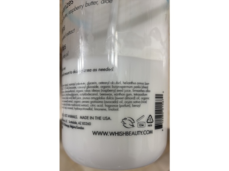 Whish Blue Agave Body Butter, 32 fl oz/946 mL