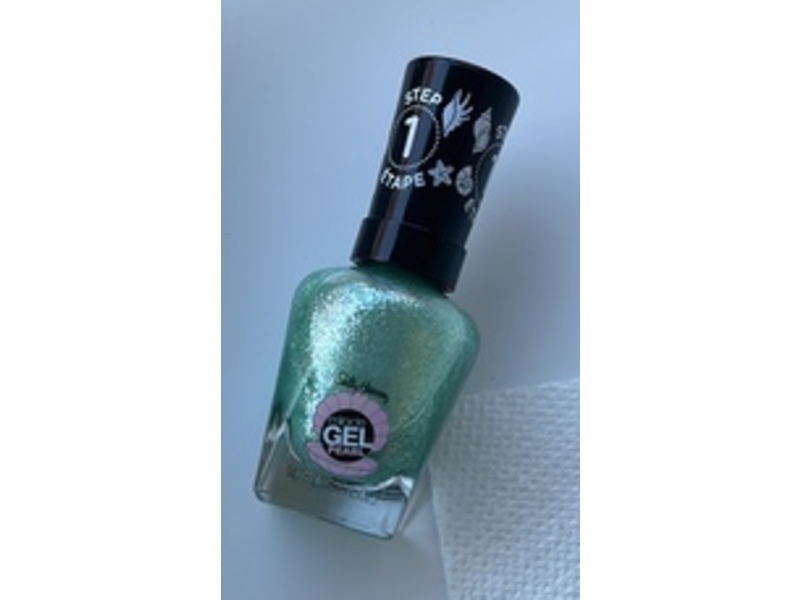 Sally Hansen Miracle Gel Pearl Nail Polish, 902 Under The Sea, 0.5 fl oz