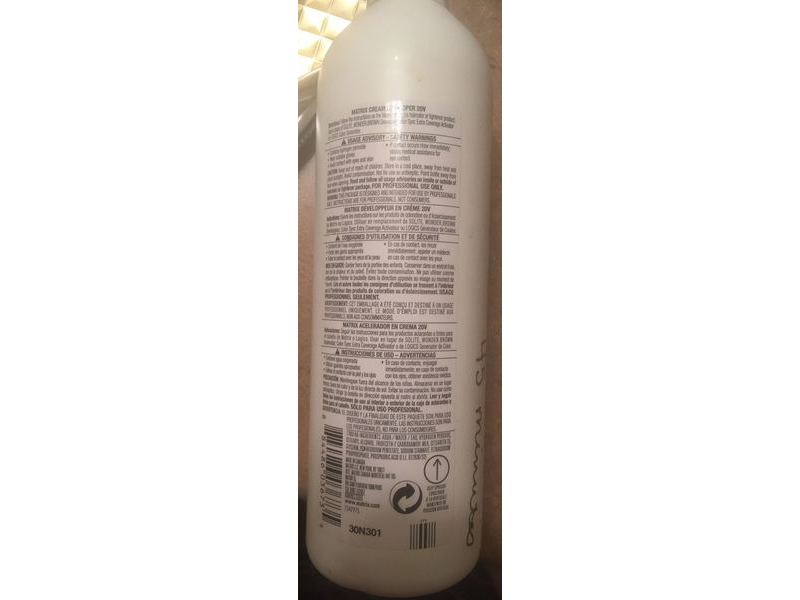 Matrix 20 Volume Cream Developer, 16 fl oz/473 mL