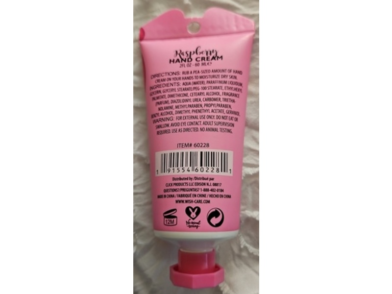 Wish Hand Cream, Raspberry, 2 fl oz/60 mL
