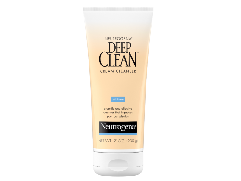 Neutrogena Deep Clean Cream Cleanser, Oil-Free, 7 fl oz/200 mL