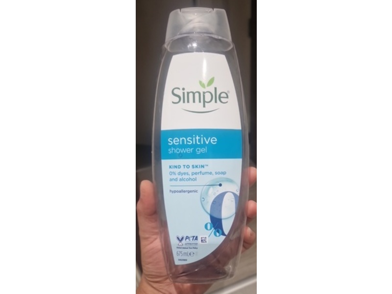 Simple Shower Gel, Sensitive, 675 mL