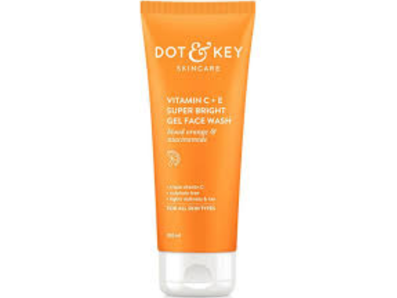Dot & Key Skincare Super Bright Gel Face Wash, Vitamin + E, 100 mL
