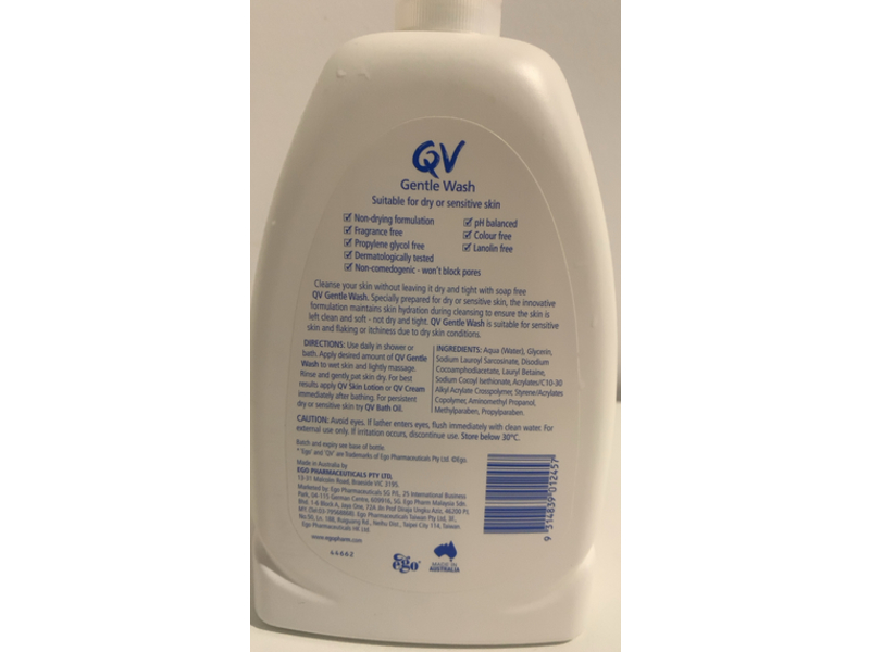 Ego QV Gentle Body Wash, 1 Kg