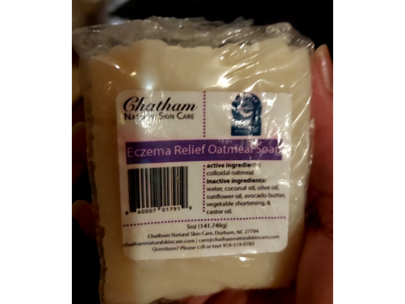 Chatham Natural Skin Care Eczema Relief Oatmeal Soap, 5 oz/141.748 g
