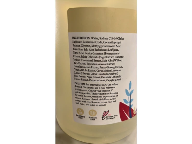 Ginger Lily Farms Botanicals Foaming Hand Soap, Fragrance-Free, 128 fl oz/3.78 L