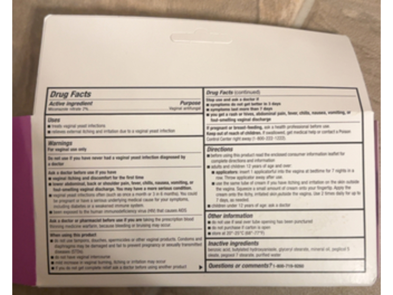 Meijer Miconazole Nitrate Vaginal Cream, 1.59 oz/45 g