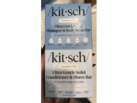 Kitsch Ultra Gentle Solid Shampoo Body Wash Bar Solid Conditioner & Shave Bar, Fragrance-Free, 2 Count - thumbnail 2