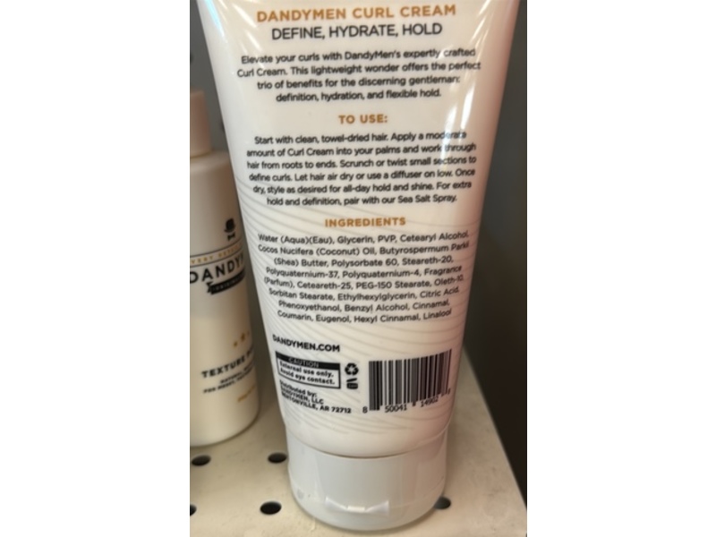 DandyMen Curl Cream, 5 fl oz/150 mL
