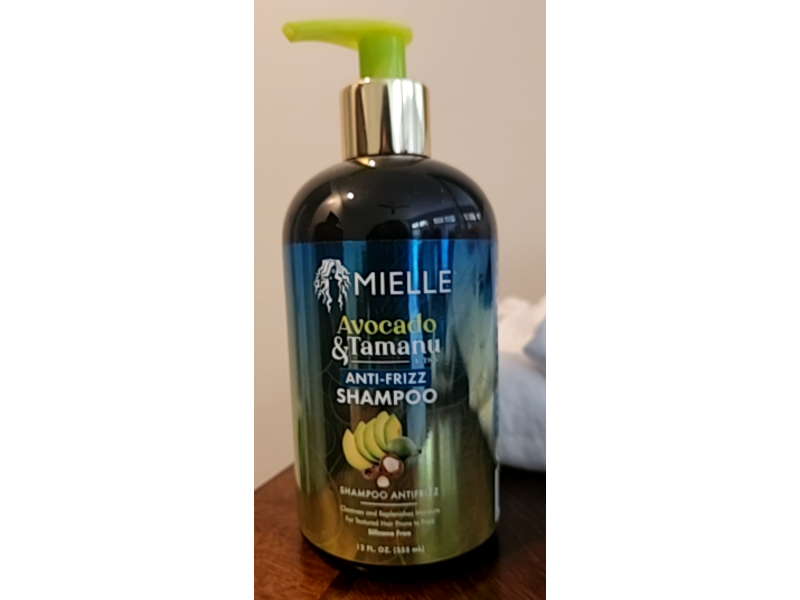 Mielle Anti-Frizz Shampoo, Avocado & Tamanu, 12 fl oz/355 mL