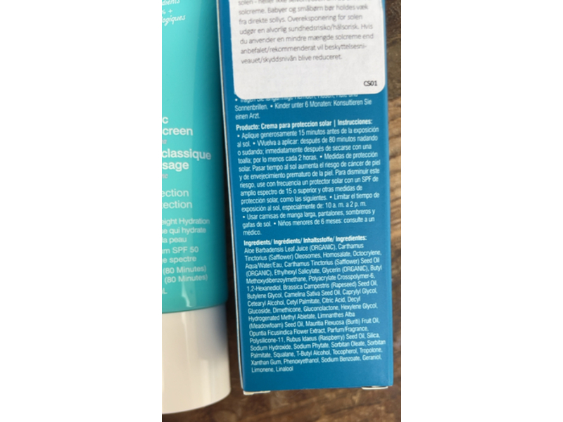 Coola Classic Face Sunscreen, White Tea, SPF 50, 50 mL