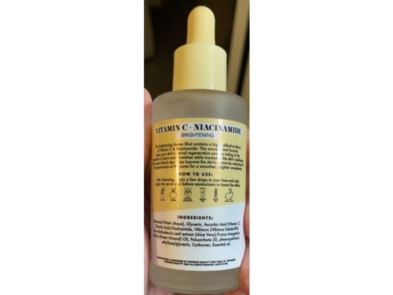 Provence Beauty Brightening serum Shot, Vitamin C + Niacinamide, 2 fl oz/60 mL
