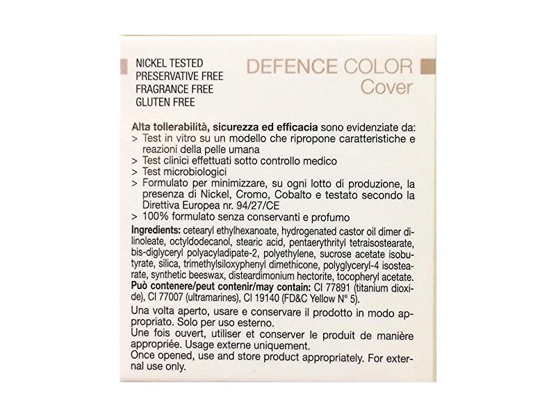 Defence Color Cover BioNike Defence Color Cover Tone Corrector 02 Vert Discoloration Of Red ...
