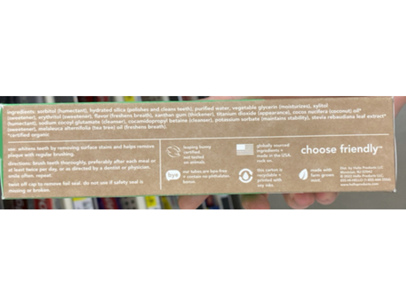 Hello Fluoride Free Toothpaste, Super Fresh, Awesome Fresh Breath, 4.7 oz/113 g