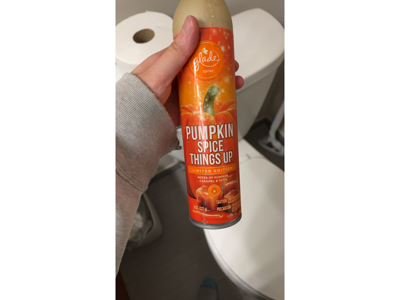 Glade Air Freshener Spray - Pumpkin Spice Things Up - Holiday Collection 2020 - Net Wt. 8 OZ (227 g) Per Can - Pack of 4 Cans