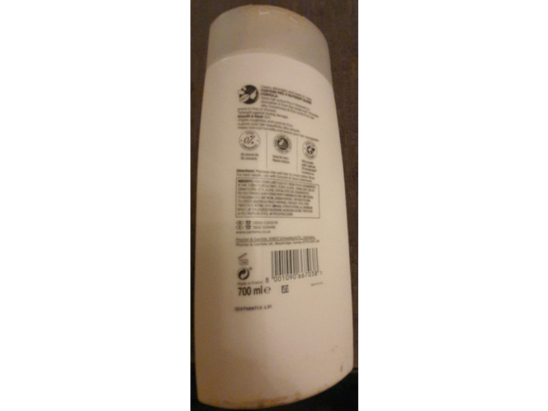 Pantene 3 In 1 Shampoo + Conditioner Treatment, Smooth & Sleek, 700 mL