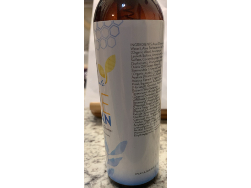 Eva Naturals Hydrating Foaming Cleanser, Coconut Milk + Honey, 6 oz