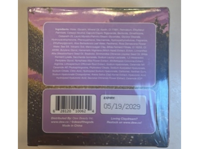 Dew Of The Gods Claydream Evening Ceramide Barrier Mask, 3.38 fl oz/100 mL