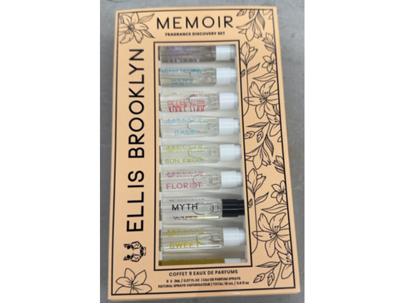 Ellis Brooklyn Memoir Fragrance Discovery Eau De Parfume Spray Set, 0.6 fl oz/18 mL