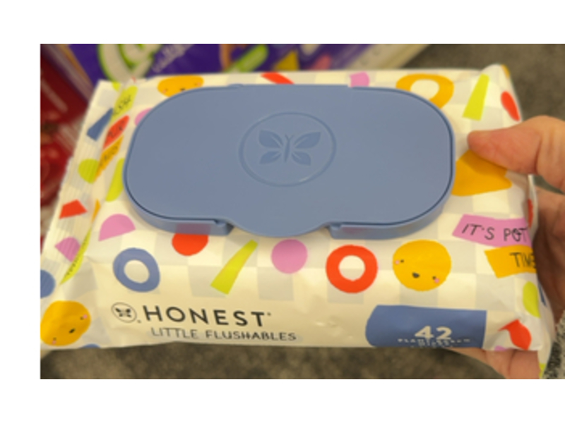 Honest Little Flushable Plant-Based Wipes, 42 Count