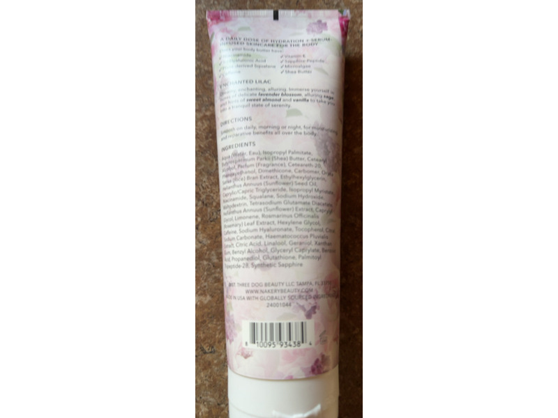 Nakery Skin Toning Body Butter, Enchanted Lilac, 10 fl oz/300 mL