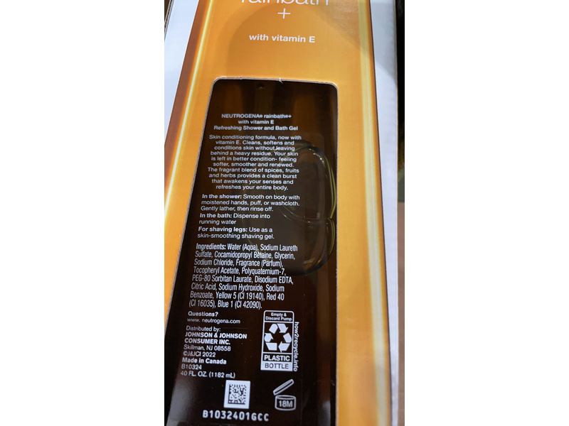 Neutrogena Rainbath Refreshing Shower And Bath Gel, Original Scent, 40 fl oz