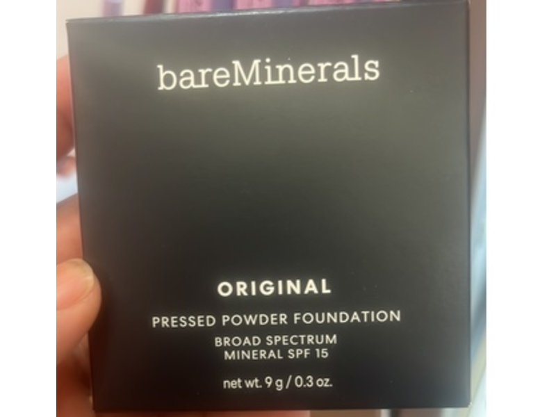 bareMinerals Original Pressed Powder Foundation, Medium Dark 23, SPF 15, 0.3 oz/9 g