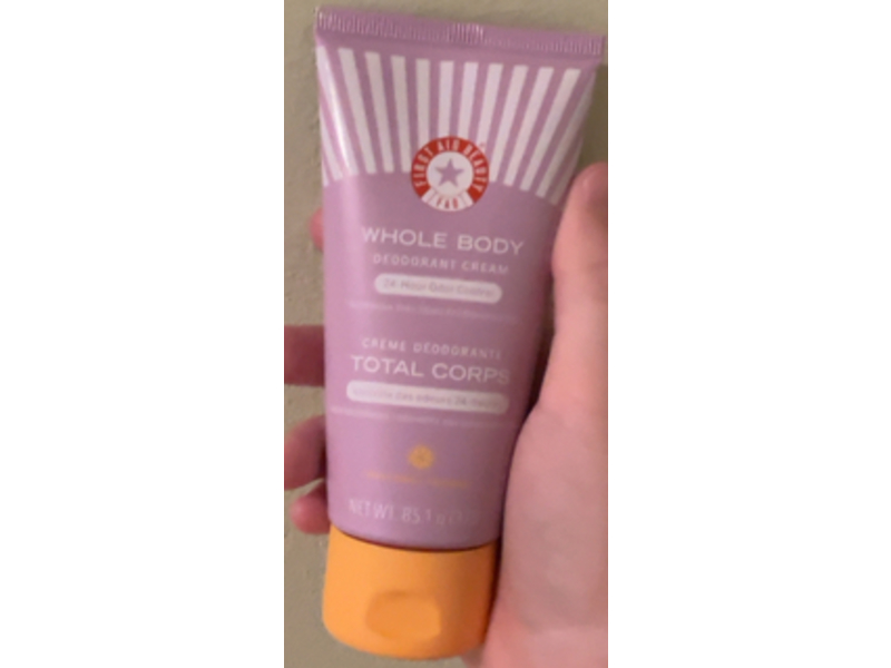 First Aid Beauty Whole Body Deodorant Cream, Fresh Citrus, 3 oz/85.1 g
