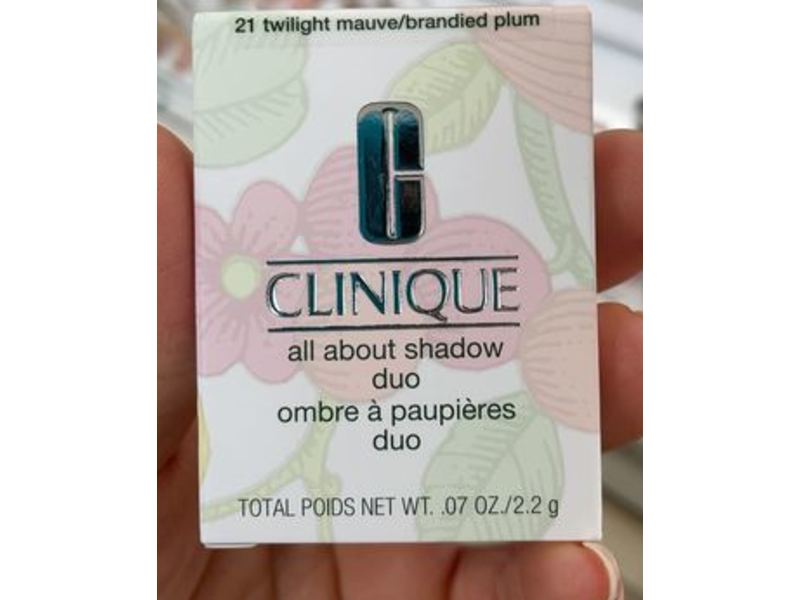Clinique All About Shadow Duo, 21 Twilight Mauve, 07 oz/2.2 g
