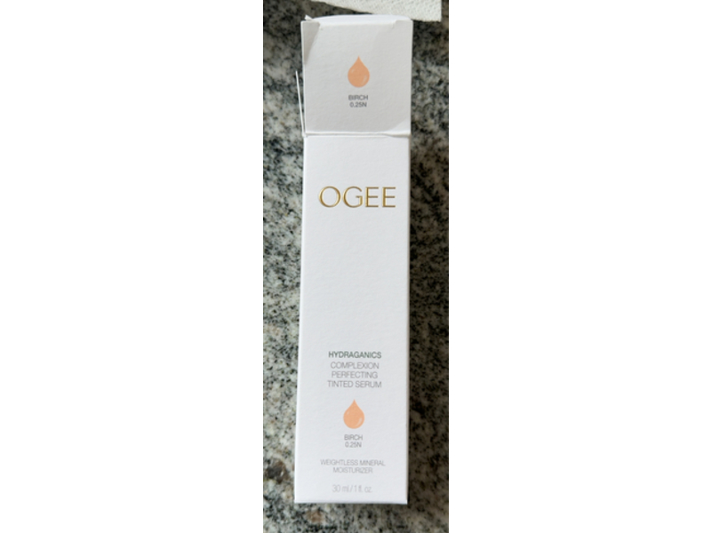 Ogee Hydraganics Complexion Perfecting Tinted Serum, Birch 0.25N, 1 fl oz/30 mL
