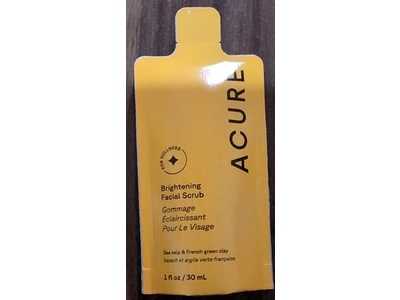 Acure Brightening Facial Scrub, 1 fl oz/30 mL