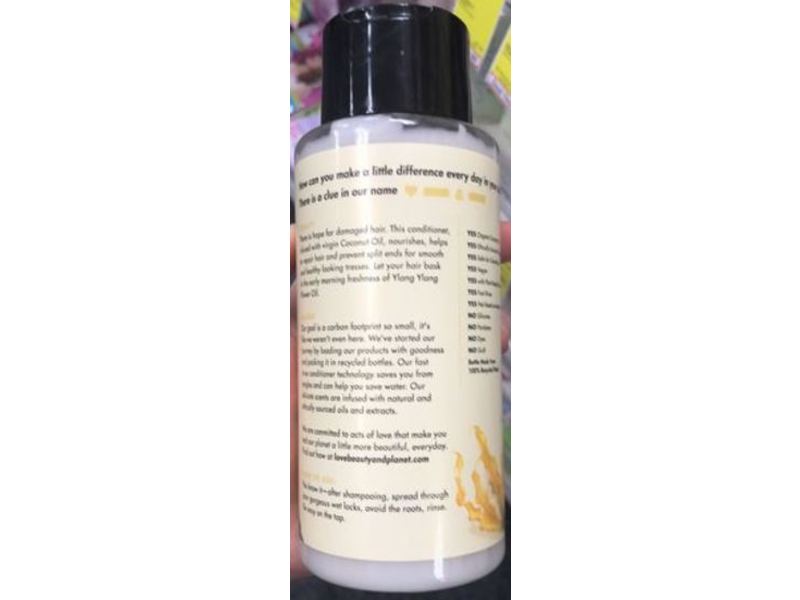 Love Beauty & Planet Hope And Repair Conditioner, Coconut Oil & Ylang Ylang, 13.5 fl oz/400 mL