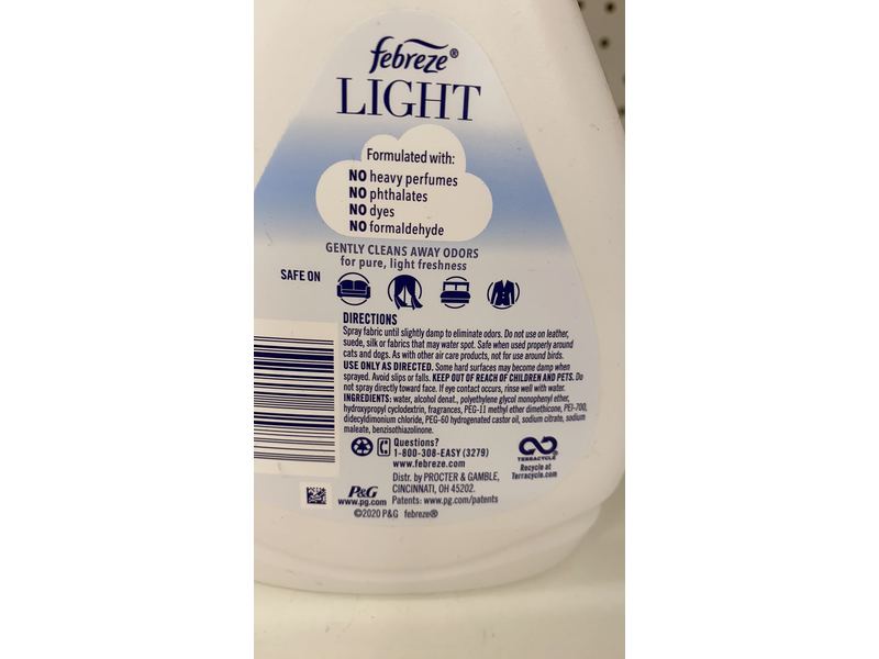 Febreze Light Fabric, Bamboo, 27 fl oz/800 mL