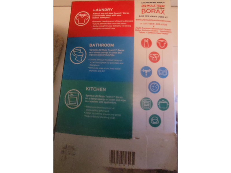 20 Mule Team Detergent Booster, Borax, 65 oz/1.84 kg
