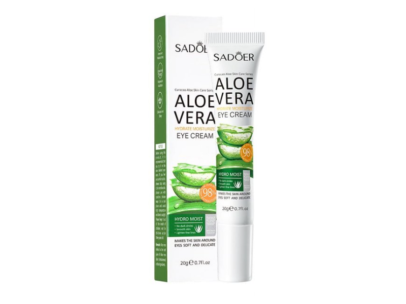 Sadoer Hydrating Moisture Eye Cream, Aloe Vera, 0.7 fl oz/20 g